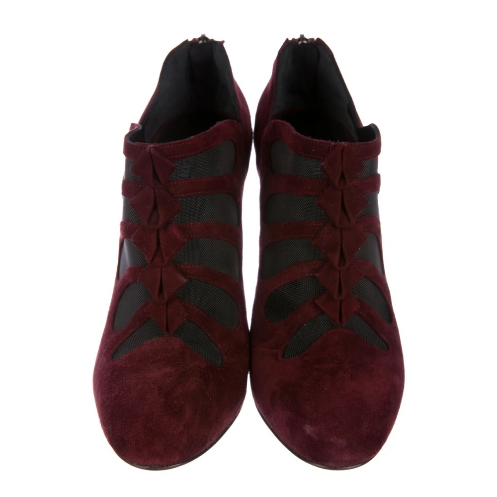 Sarah flint burgundy red booties size 6.5